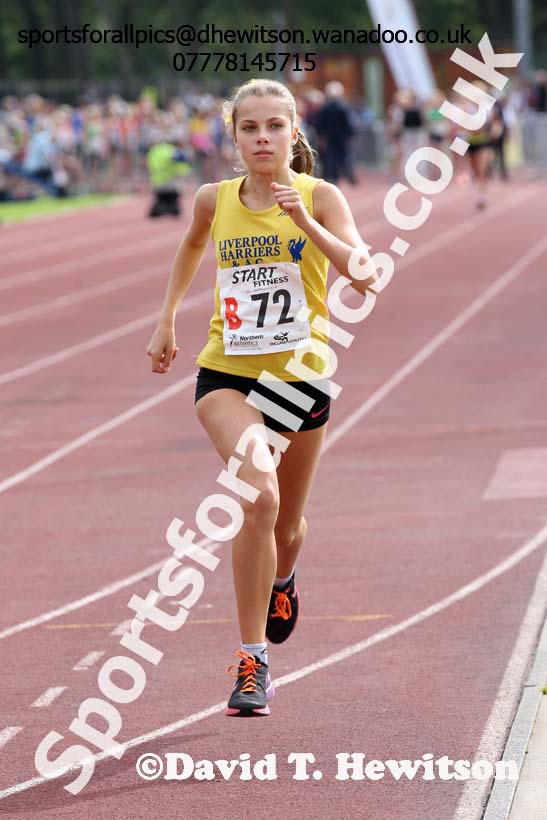 Girls under-15s, Northern Road Relays, Blackpool. Photo: David T. Hewitson/Sports for All Pics